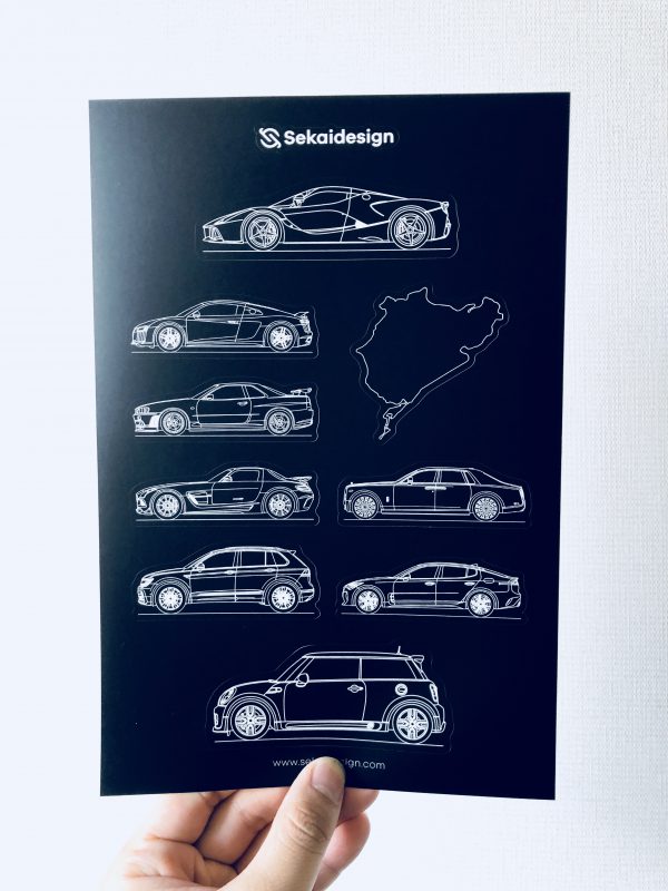 [세카이디자인] 차량용 스티커 - Season 2 (총 4장, 38개 디자인)