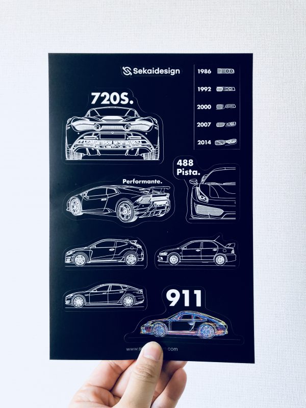 [세카이디자인] 차량용 스티커 - Season 3 (총 4장, 36개 디자인)